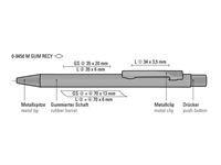 PENNA IN ALLUMINIO RICICLATO GOMMATO